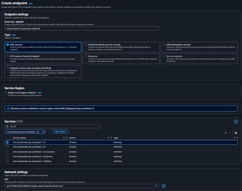 S3 Endpoint Configuration