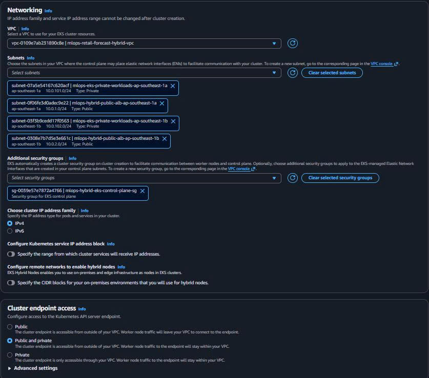 EKS Console Configuration