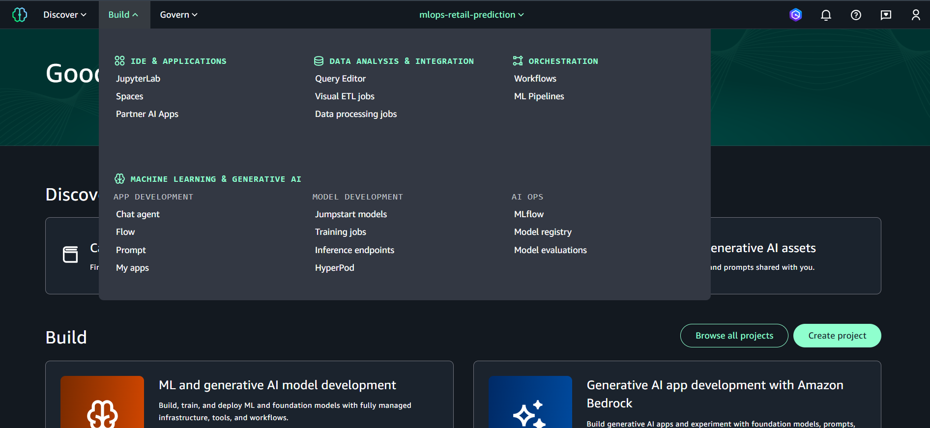 Training logs example